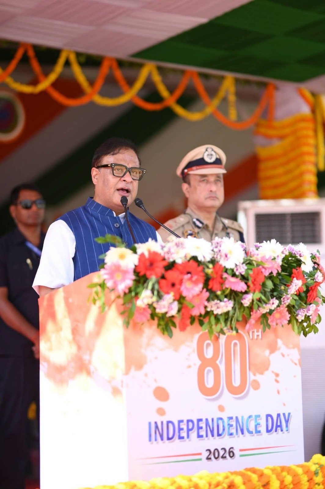 দেশের ৮০তম স্বাধীনতা দিবস উপলক্ষে রাজ্যের প্রধান অনুষ্ঠানে জাতীয় পতাকা উত্তোলন করেন মুখ্যমন্ত্রী ড০ হিমন্তবিশ্ব শর্মা