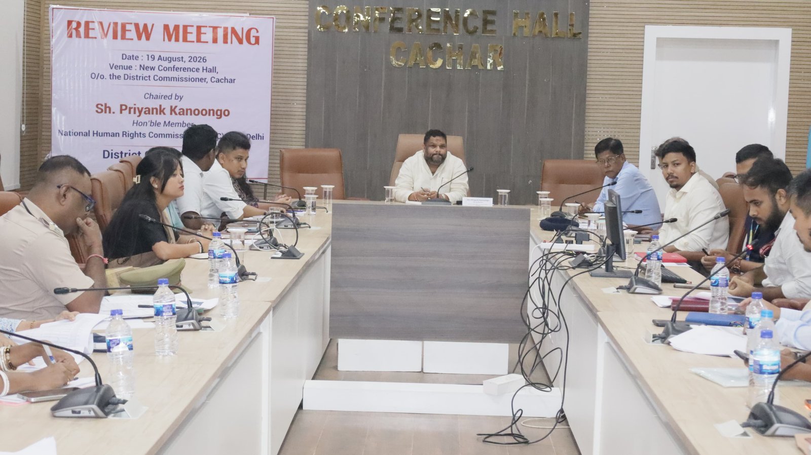 কাছাড়ে মানবাধিকার-সংশ্লিষ্ট কল্যাণমূলক প্রকল্পের পর্যালোচনা করলেন জাতীয় মানবাধিকার কমিশনের সদস্য প্রিয়াঙ্ক কানুনগো;