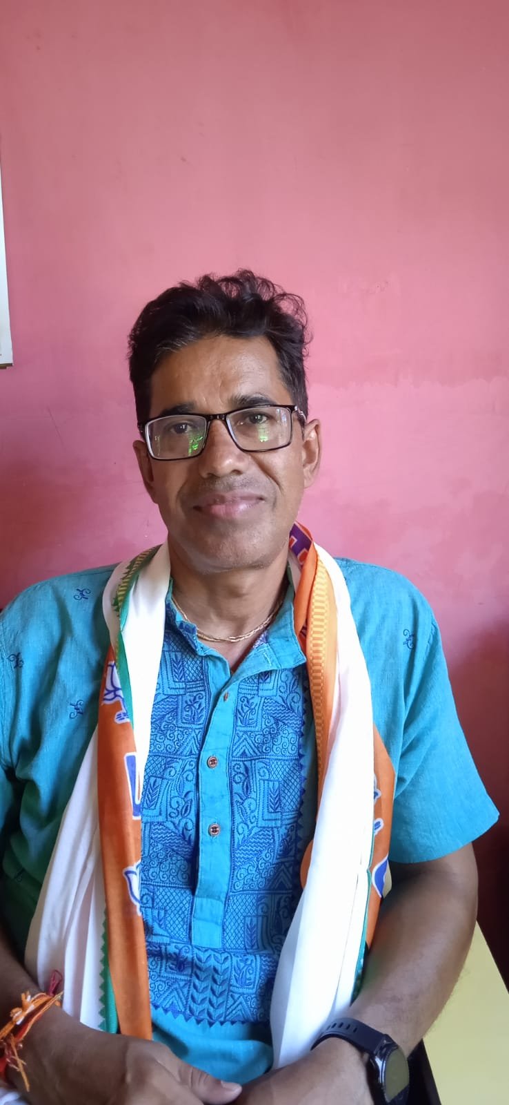 দুই নম্বর ওয়ার্ড থেকে বিজেপি প্রার্থী সৌরভ কান্তি নাথ।