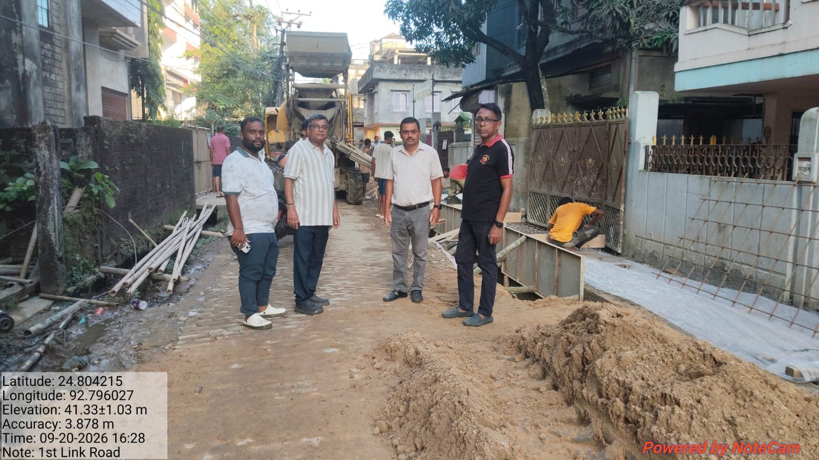 লিঙ্ক রোডের ড্রেনের কাজ দ্রুতগতিতে এগোচ্ছে